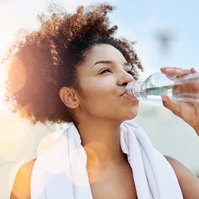 Chronic Pain Ravenna OH Lady Drinking Water